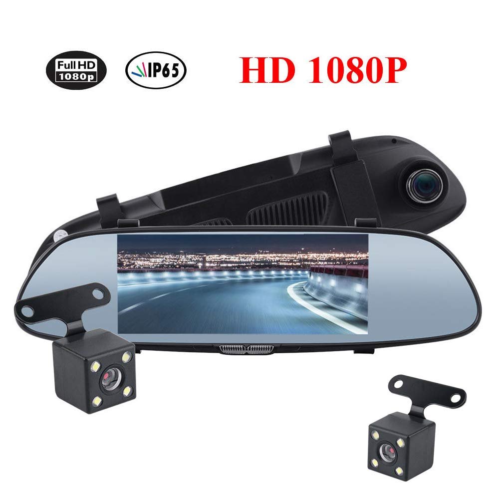 7/" Coche Retrovisor Cámara Monitor Coche LCD Espejo retrovisor Cámara del Coche